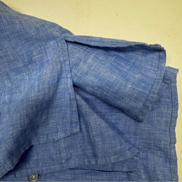Lilly Pulitzer linen sea view Women's Blue Button-Up Shirt size XL NWT - Picture 8 of 11